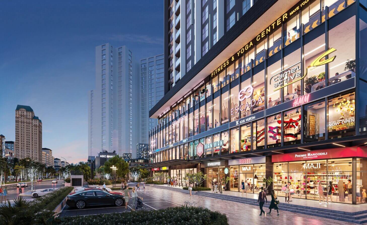 shophouse khối đế chung cư Emerald Park Mê Linh