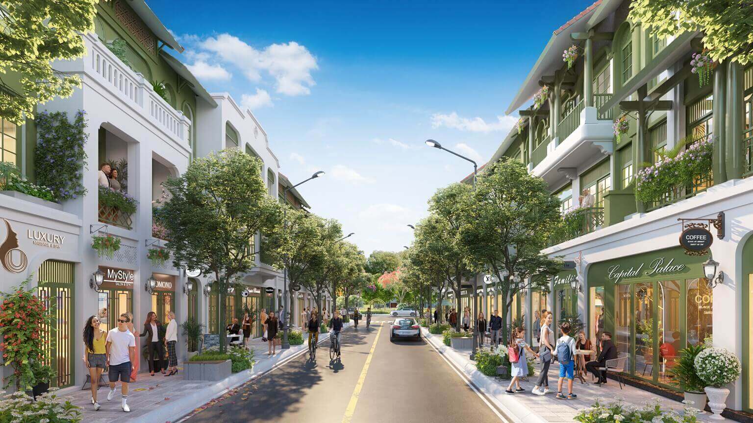 liền kề townhouse Forestia Lake Mê Linh